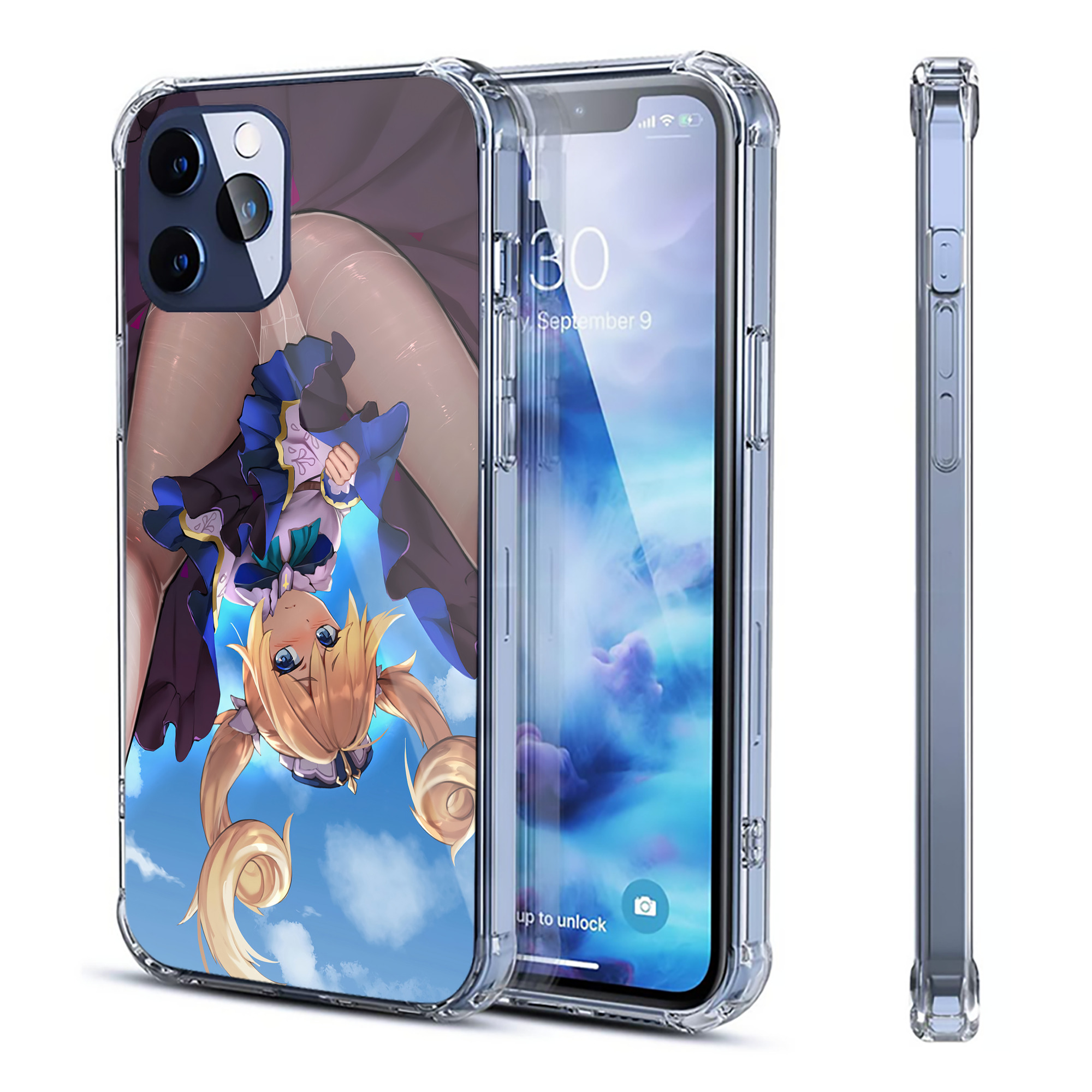 げんし神 genshin 【iPhone 12シリーズ対応】透明スマホケース（クリアソフトケース）